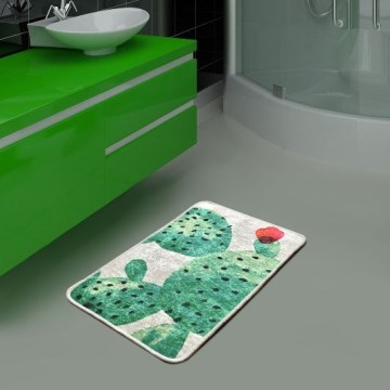 Badezimmermatte GRÜN 40x60 cm grün