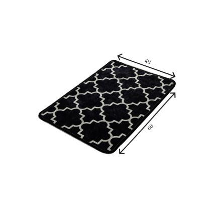 Badezimmermatte KUPA 40x60 cm schwarz