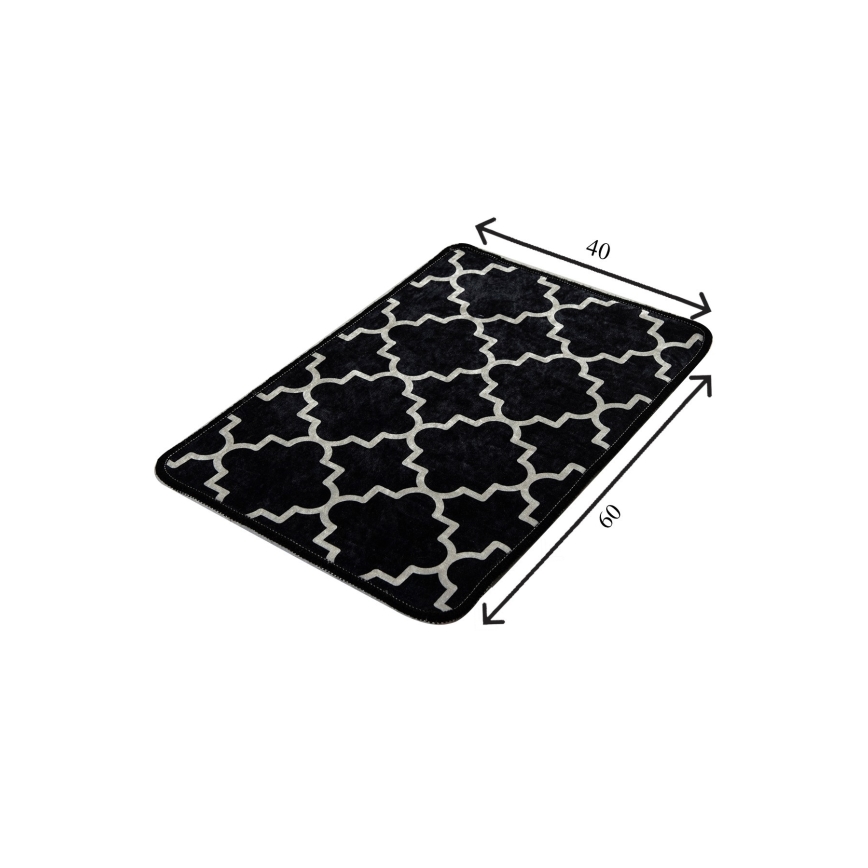 Badezimmermatte KUPA 40x60 cm schwarz
