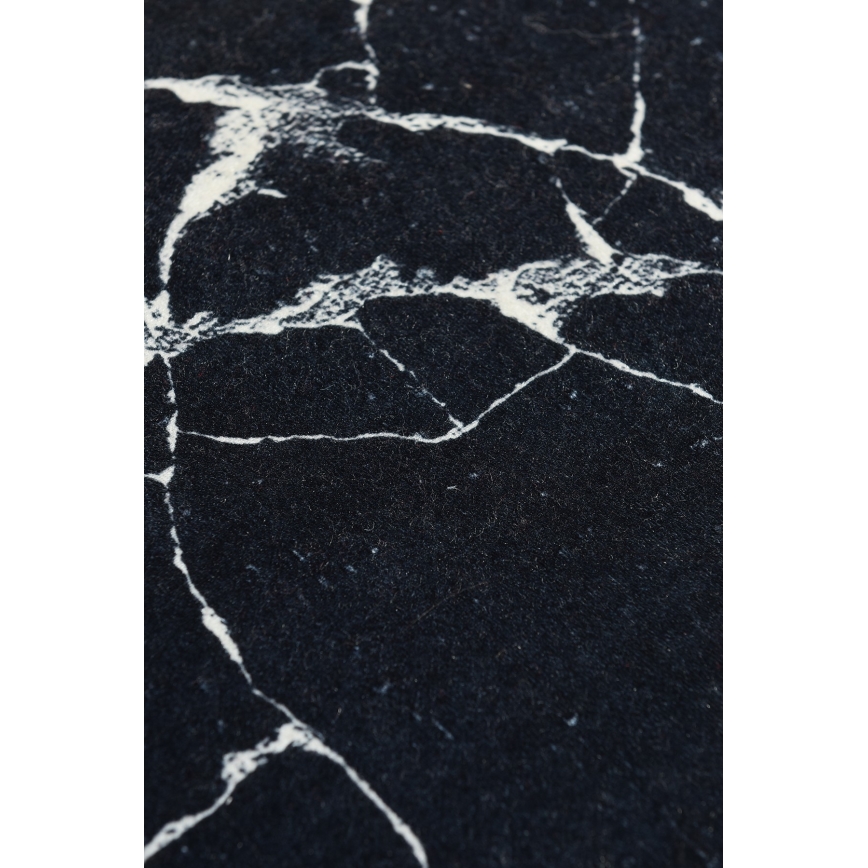 Badezimmermatte MARBLE 40x60 cm schwarz