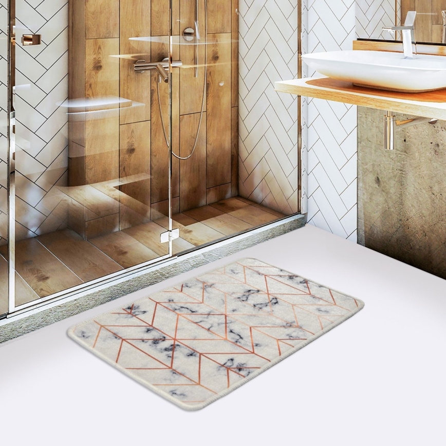Badezimmermatte MOREA 40x60 cm beige