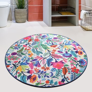 Badezimmermatte PICTURA d 100 cm bunt