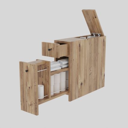 Badezimmerschrank CALENCIA 55x60 cm braun