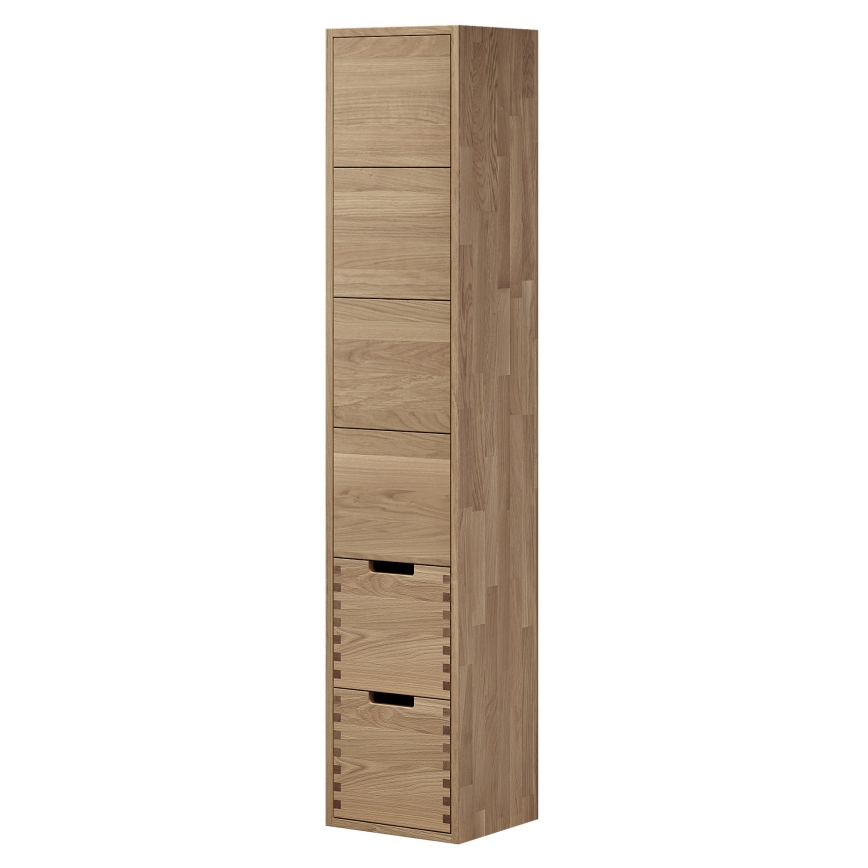 Badezimmerschrank GRIBSKOV 175 cm beige/Eiche