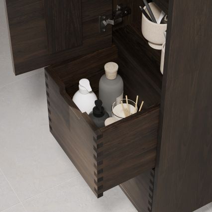 Badezimmerschrank GRIBSKOV 175 cm, Braun/Eiche