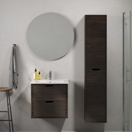 Badezimmerschrank GRIBSKOV 175 cm braun/Eiche