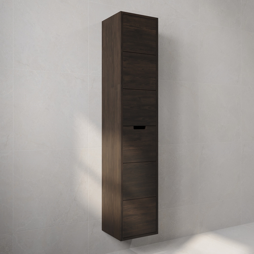 Badezimmerschrank GRIBSKOV 175 cm braun/Eiche