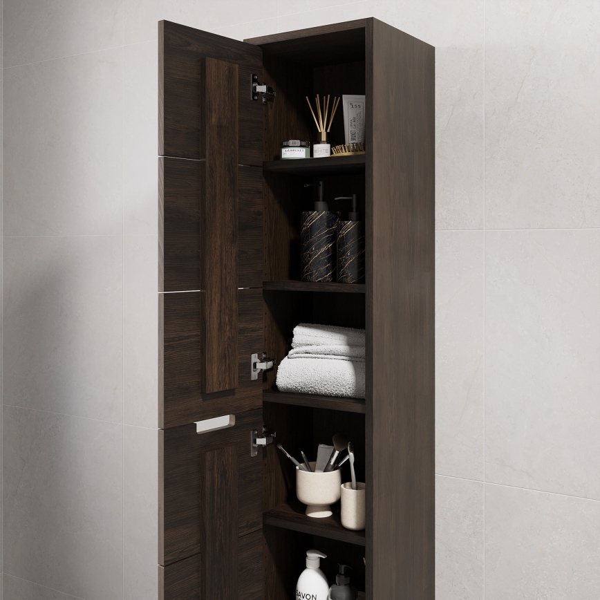 Badezimmerschrank GRIBSKOV 175 cm braun/Eiche