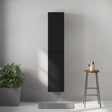 Badezimmerschrank HELSINKI 174 x 35 x 32 cm schwarz