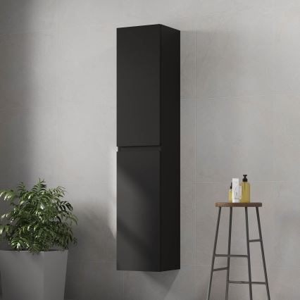 Badezimmerschrank HELSINKI 35x174x32 cm schwarz