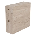 Badezimmerschrank MELODY, Marmor-Dekor, beige