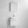 Badezimmerschrank mit Waschbecken ASTRID + LED-Spiegelschrank 4xLED/4,3W/230V IP44 weiß