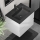 Badezimmerschrank mit Waschbecken CONOR 61 cm weiß/schwarz