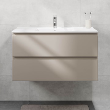 Badezimmerschrank mit Waschbecken HENRY 91 cm Marakesh