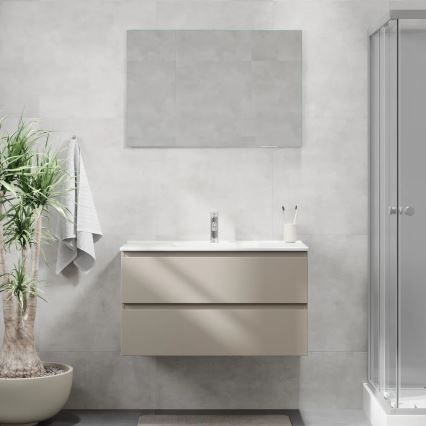 Badezimmerschrank mit Waschbecken HENRY 91 cm Marakesh