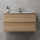 Badezimmerschrank mit Waschbecken KENWOOD, 91x50x45 cm, Eiche