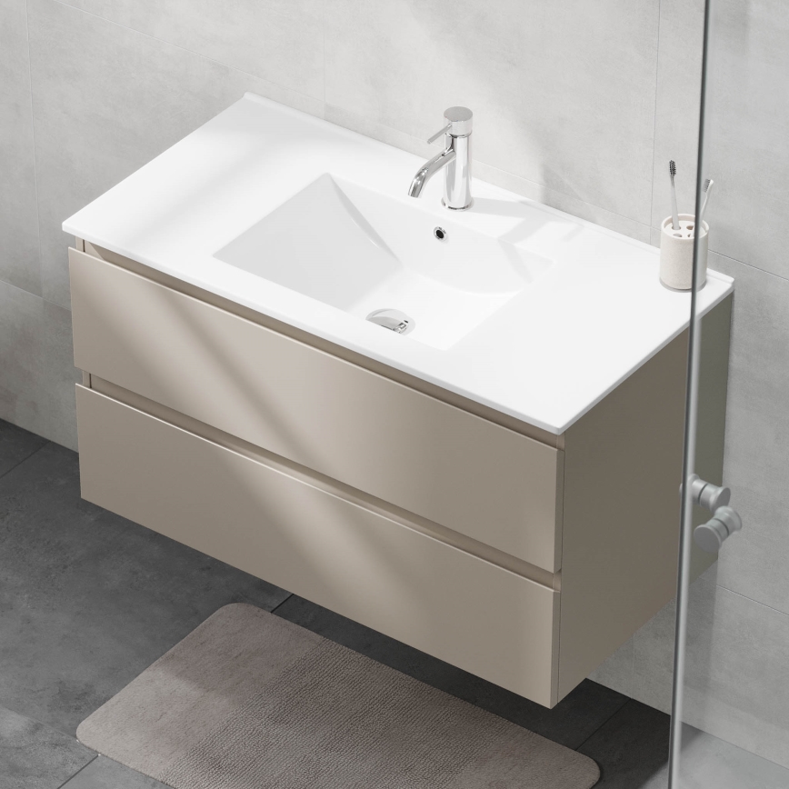 Badezimmerschrank mit Waschbecken KENWOOD 91x50x45 cm Marakesh