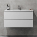 Badezimmerschrank mit Waschbecken KENWOOD 91x50x47 cm weiß