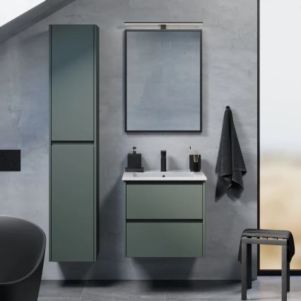 Badezimmerschrank mit Waschbecken MOLDE 60x55x46 cm grün