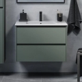 Badezimmerschrank mit Waschbecken MOLDE 80x55x46 cm grün