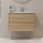Badezimmerschrank mit Waschtisch MOLDE 80x55x46 cm Eiche