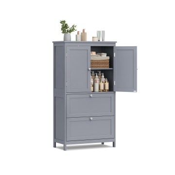 Badezimmerschrank MOKU 60x30 cm grau