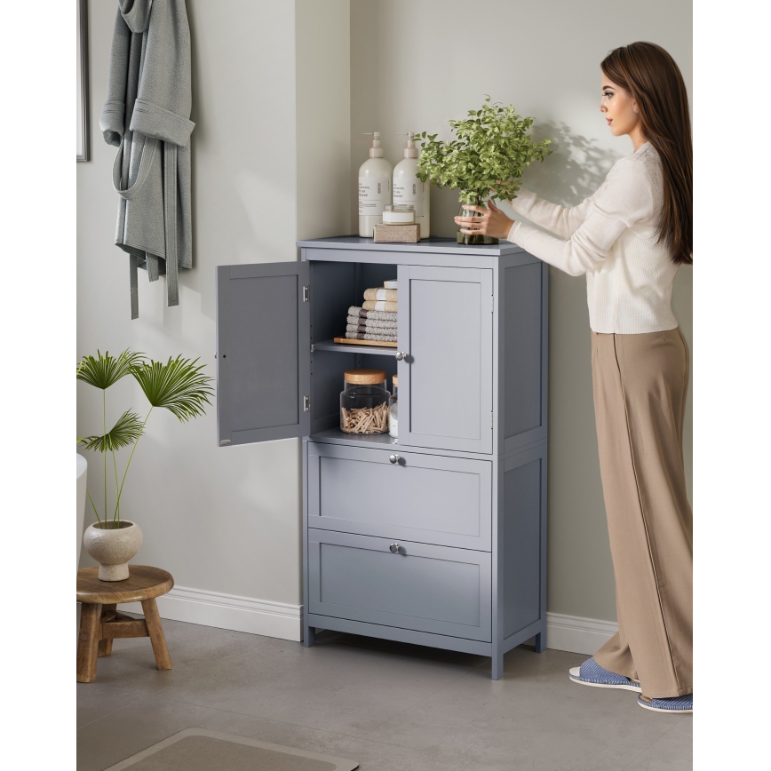 Badezimmerschrank MOKU 60x30 cm grau