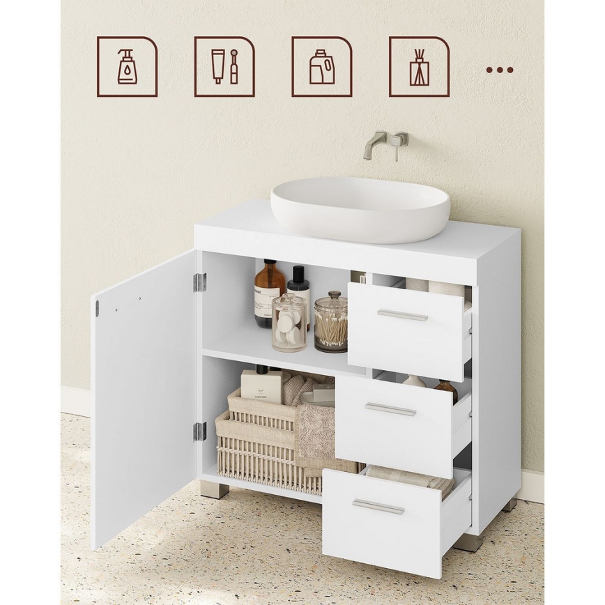 Badezimmerschrank NICO weiß