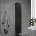 Badezimmerschrank OLIVER 186 cm matt schwarz