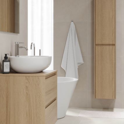 Badezimmerschrank TRONDHEIM 35x174x30 cm Eiche