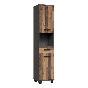 Badezimmerschrank VENOM anthrazit/braun