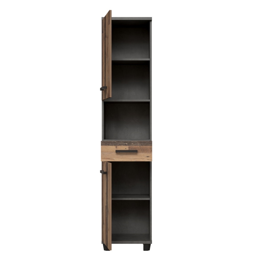 Badezimmerschrank VENOM anthrazit/braun