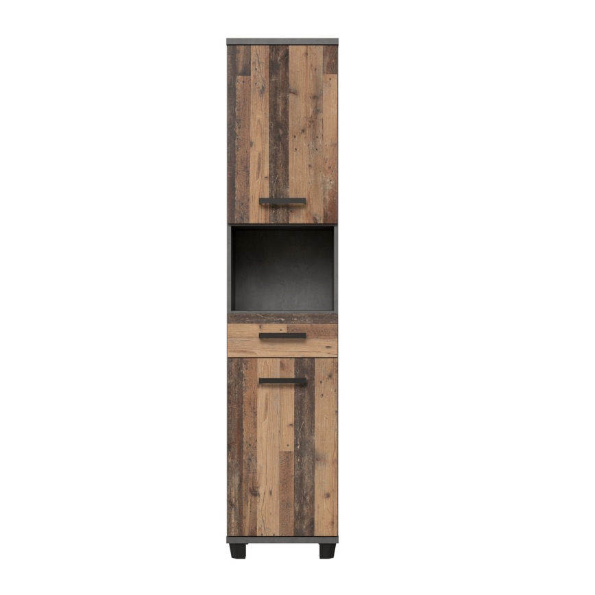 Badezimmerschrank VENOM anthrazit/braun