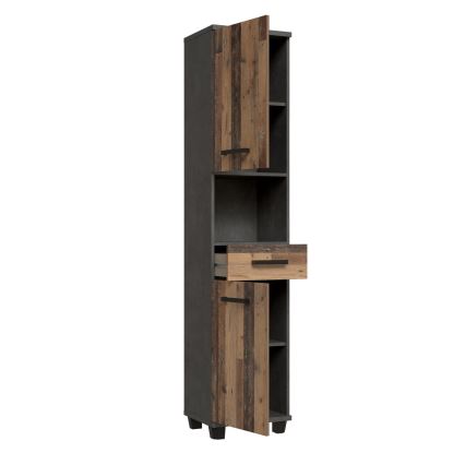 Badezimmerschrank VENOM anthrazit/braun
