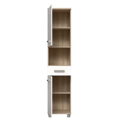 Badezimmerschrank VENOM weiß/Sonoma-Eiche