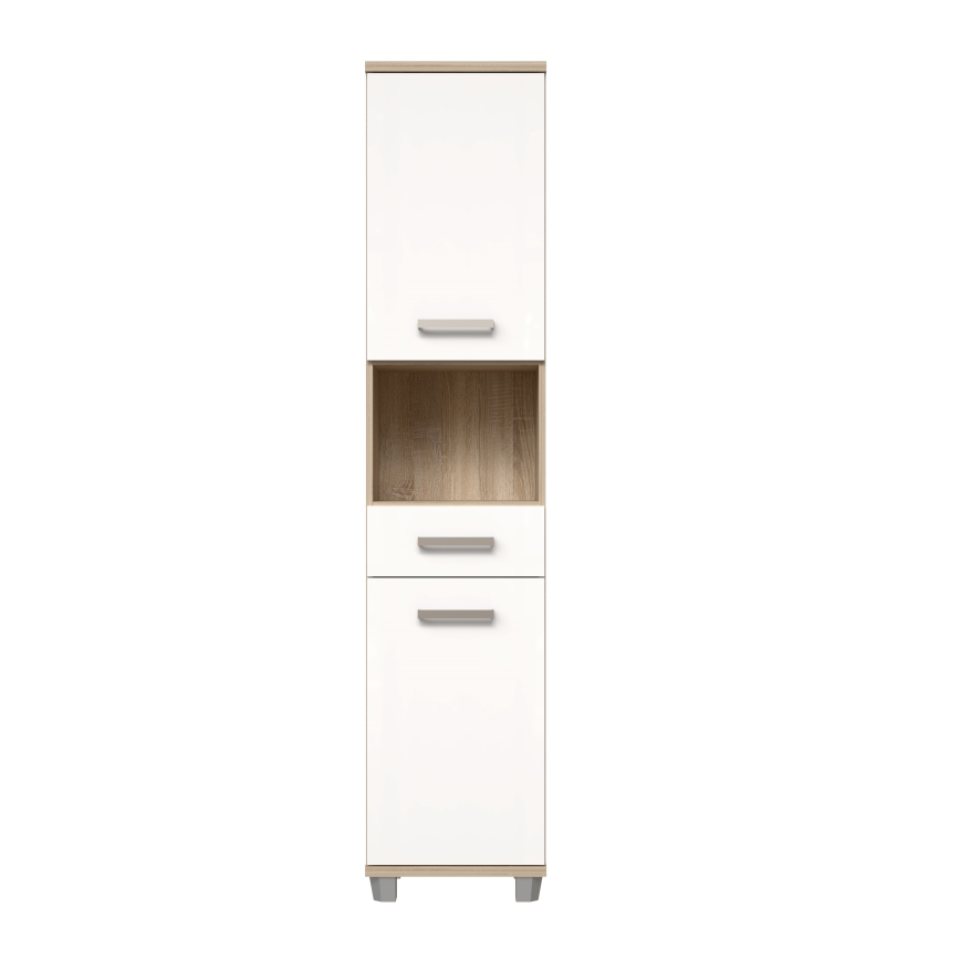 Badezimmerschrank VENOM weiß/Sonoma-Eiche