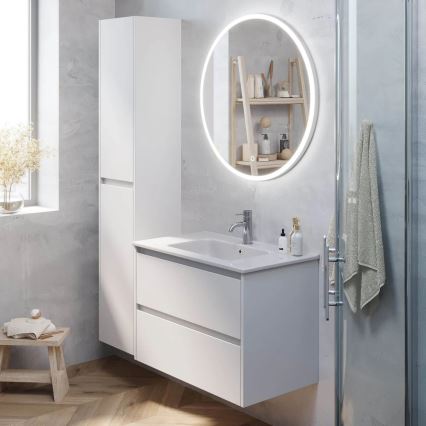 Badschrank MOLDE 35x174x32 cm weiß