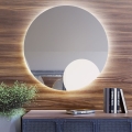 Baltica Design - LED-Badezimmer-Wandspiegel mit Hintergrundbeleuchtung BRIGHT LED/15W/230V 4500K Ø 100 cm IP65