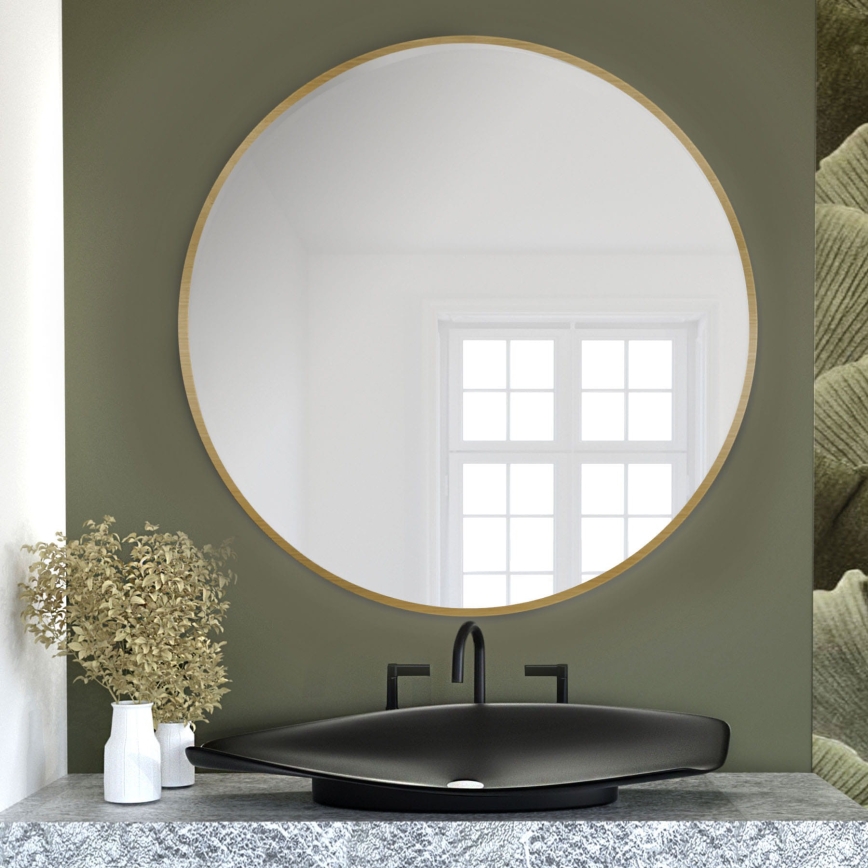 Baltica Design - Wandspiegel TINY BORDER Ø 60 cm goldfarben