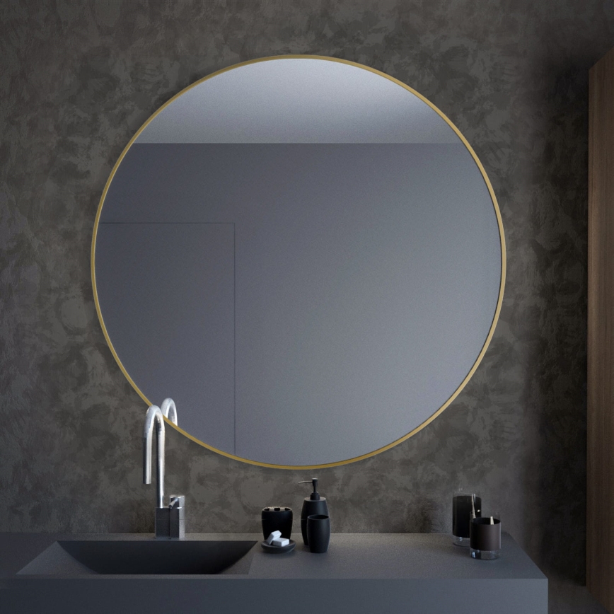 Baltica Design - Wandspiegel TINY BORDER Ø 60 cm goldfarben
