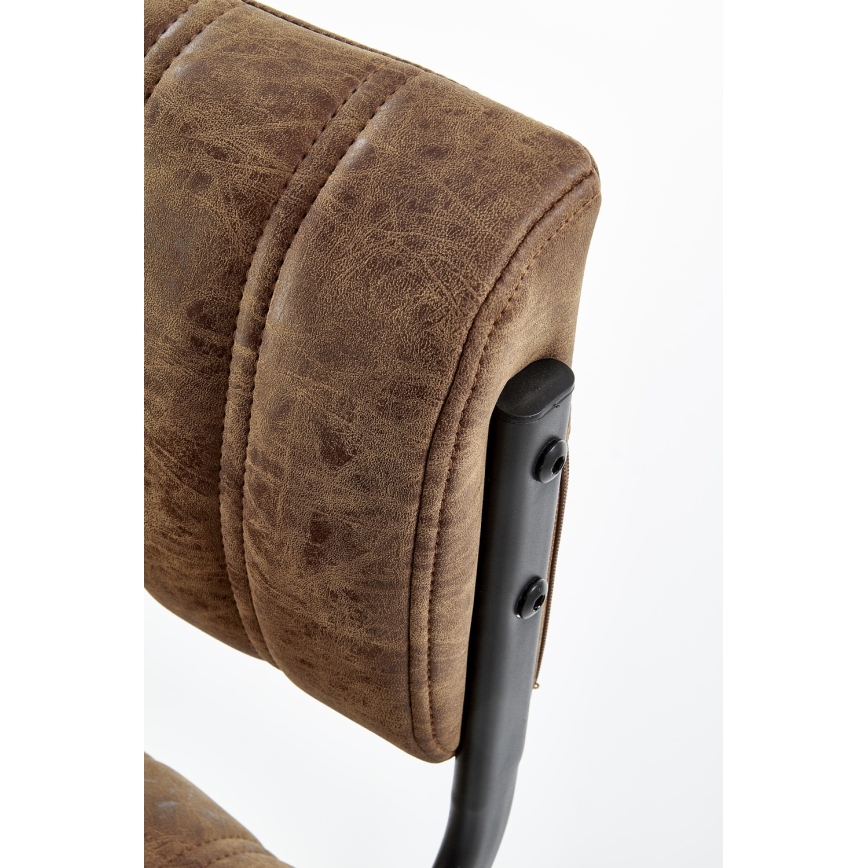 Barhocker 109x46 cm schwarz/braun