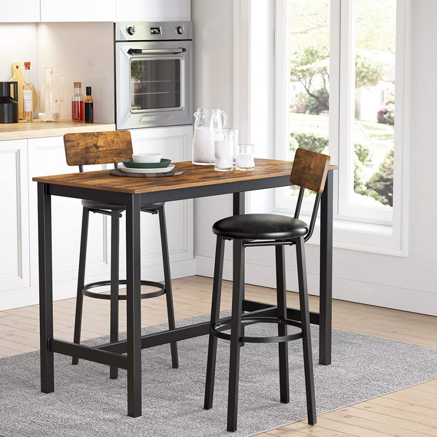 Barhocker AVEN braun/schwarz