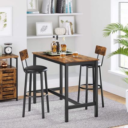 Barhocker AVEN braun/schwarz