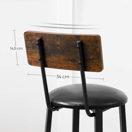 Barhocker AVEN braun/schwarz
