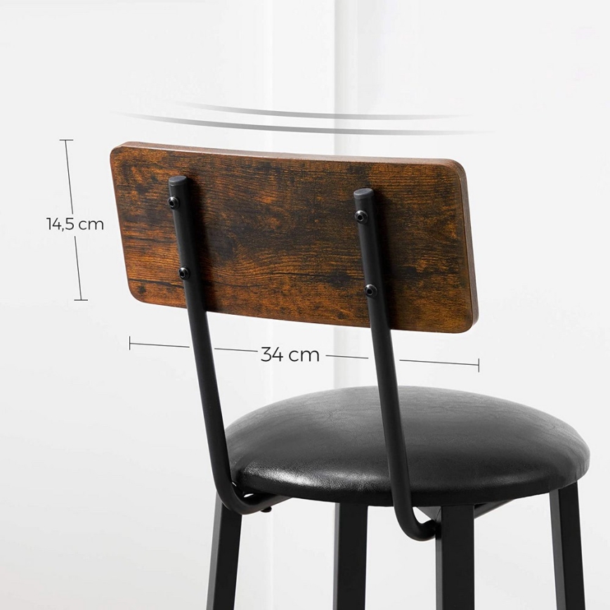Barhocker AVEN braun/schwarz