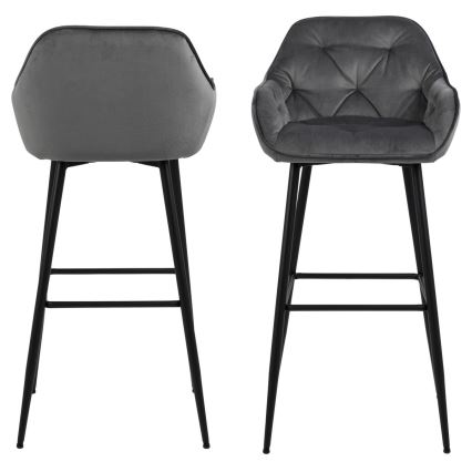 Barhocker AYLIN 1 Stk. dunkelgrau