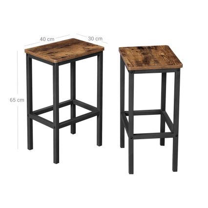 Barhocker LOE braun/schwarz