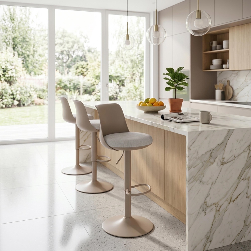 Barhocker RENO braun/grau