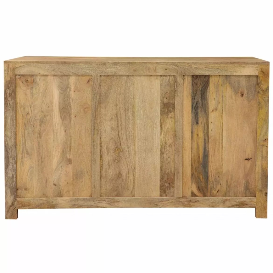 Barschrank HINA 140x90 cm Massivholz/Mangobaum