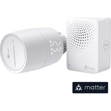 Basisset: 2x Thermostatköpfe mit LCD‑Display, 2x AA, Tuya